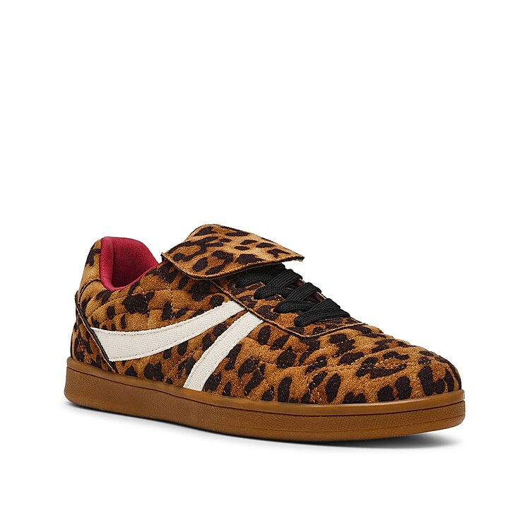 Steve Madden Madrid Sneaker | Women's | Tan/Black Leopard Print | Size 6.5 | Sneakers | DSW