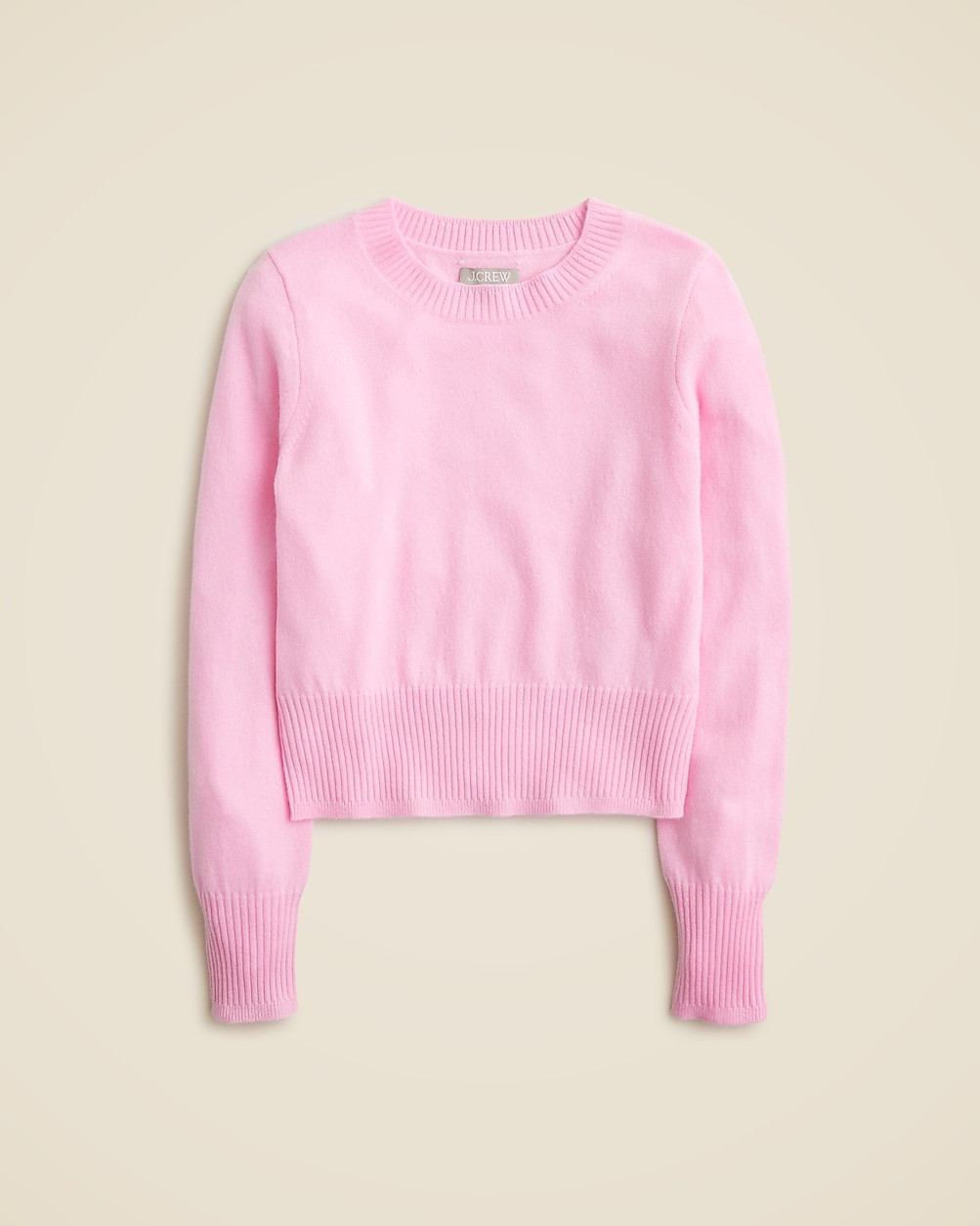 Cashmere shrunken crewneck sweater | J. Crew US