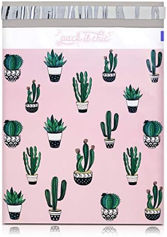Pack It Chic - 10X13 (100 Pack) Cactus & Succulents Poly Mailer Envelope Plastic Custom Mailing &... | Amazon (US)