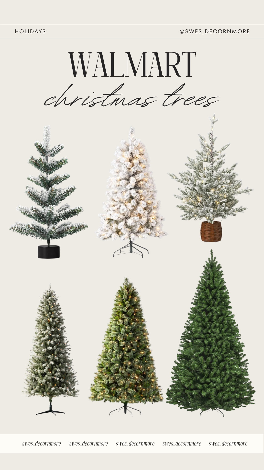 Deck the halls with Walmart's Christmas trees! From classic pines to snowy flocked styles, there’s a tree to fit every holiday vibe.

#LTKHome #LTKSeasonal #LTKHoliday