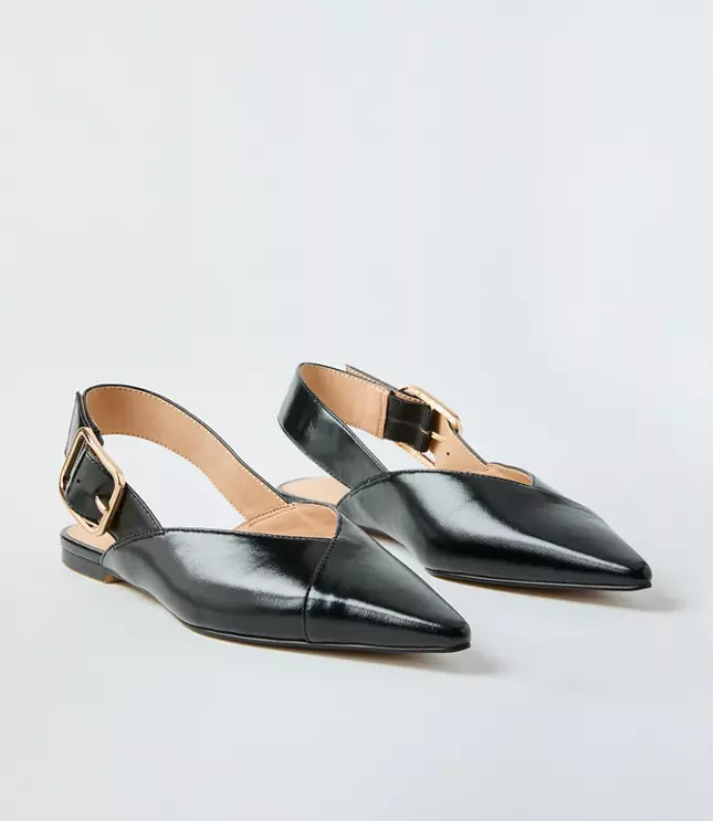 Modern Slingback Flats | LOFT