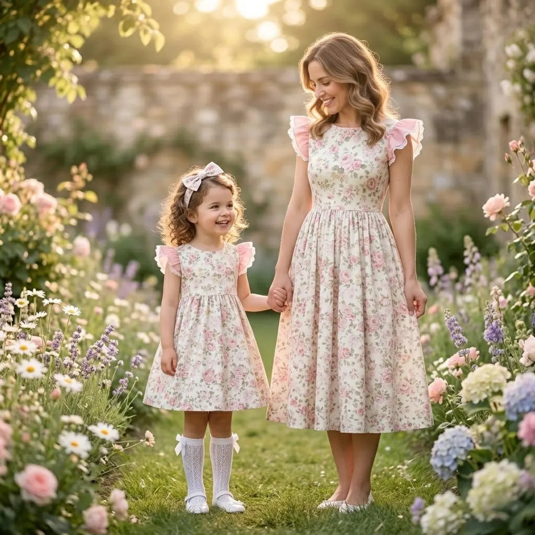 Spring Floral Mommy and Me Dresses, Mommy and Me Matching Outfits, Mommy and Me Outfits, Mom Daug... | Etsy (US)
