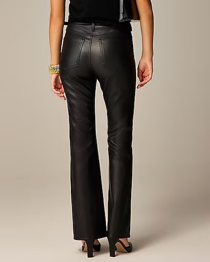High-rise bootcut pant in faux leather | J. Crew US
