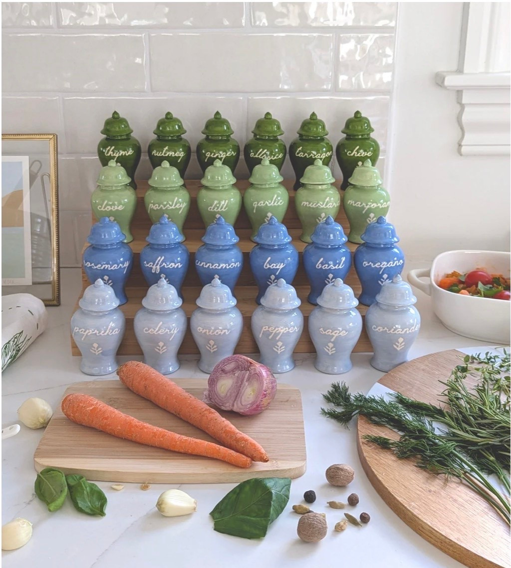 Ginger jar spice jars 🩷 kitchen accessories @laurenhaskelldesigns