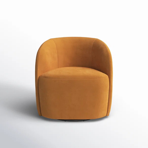 Deon Upholstered Swivel Barrel Chair | AllModern