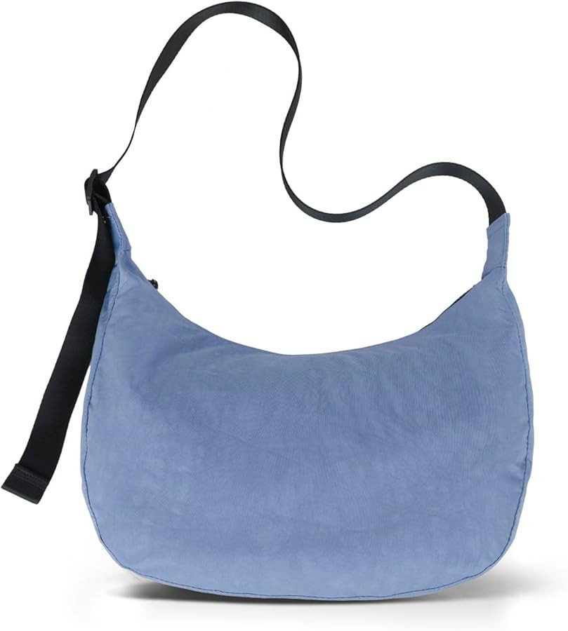 Nylon Crescent Bag - Casual Shoulder Crossbody with Adjustable Strap & Dual Interior Pockets | Amazon (US)