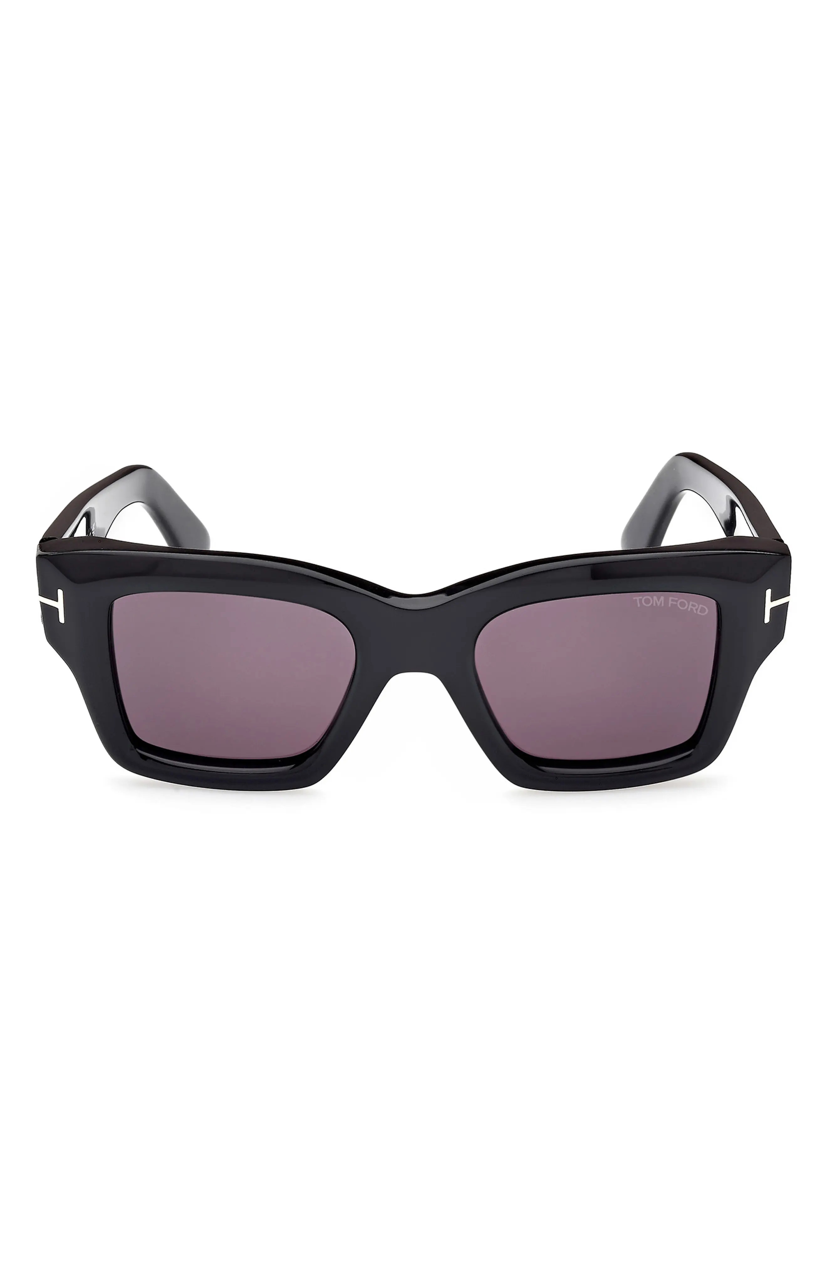 TOM FORD Ilias 50mm Square Sunglasses in Shiny Amber /Terracotta at Nordstrom Rack | Nordstrom Rack