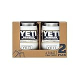 YETI Rambler 10 oz Stainless Steel Vacuum Insulated Wine Tumbler, 2 Pack, White | Amazon (US)