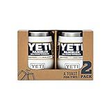 YETI Rambler 10 oz Stainless Steel Vacuum Insulated Wine Tumbler, 2 Pack, White | Amazon (US)