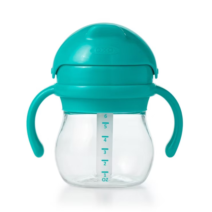 OXO Tot Transitions Straw Cup with Removable Handles - 6oz - Teal | Target