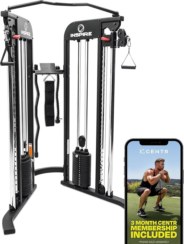 Inspire Fitness FTX Functional Trainer - Compact at Home Workout Machine with Accessories - Space... | Amazon (US)