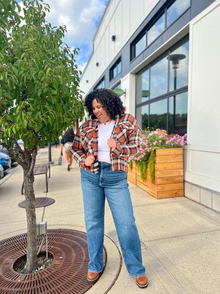 Who wants to go apple picking or to a fall festival? This is the perfect outfit! 

High waisted Bootcut flare jeans, a long sleeve tee, and a flannel with chunky Chelsea boots.

#LTKmidsize #LTKover40 #LTKSeasonal