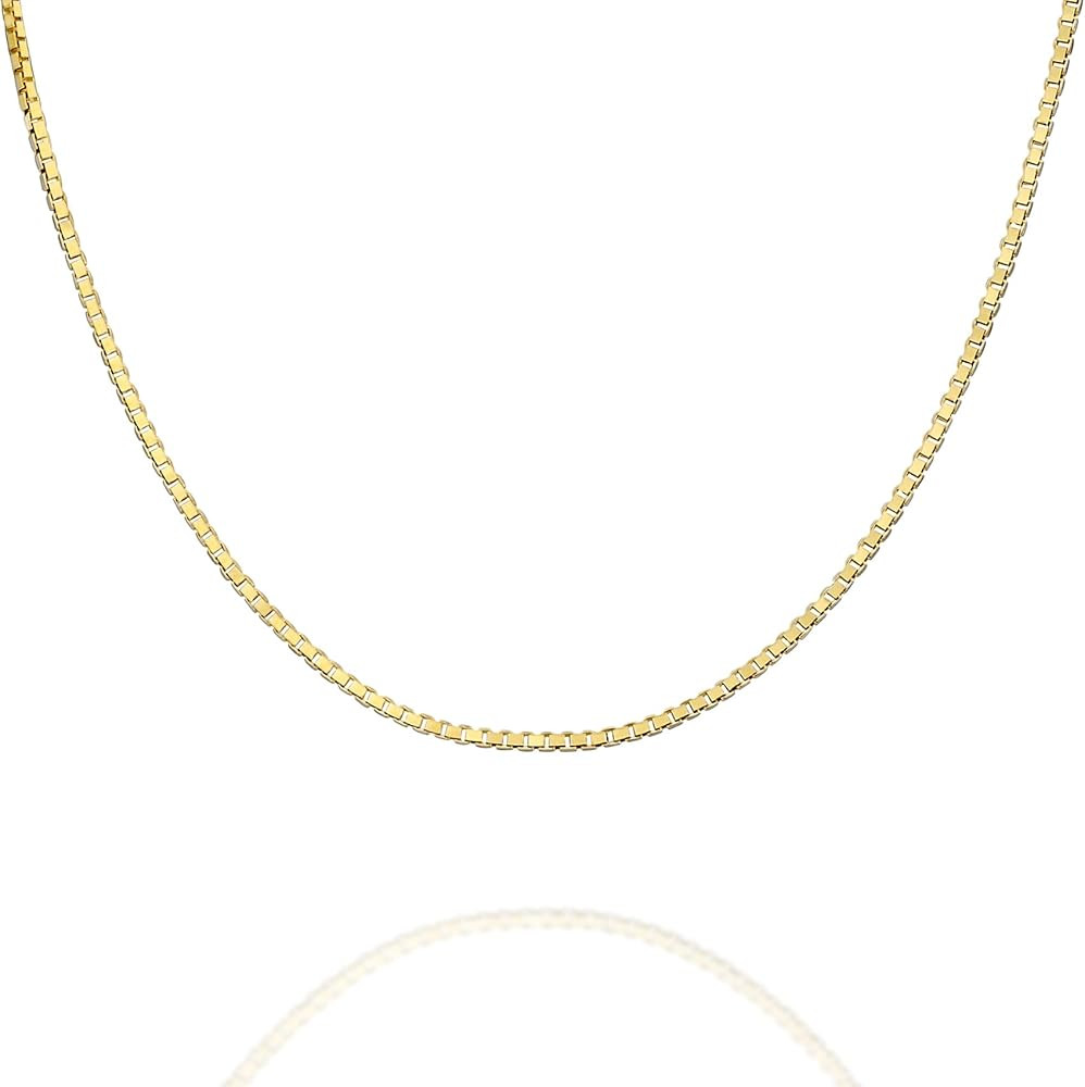 PAVOI 22K Gold Plated Chain Necklace For Women | Italian Solid 925 Sterling Silver Necklace for M... | Amazon (US)