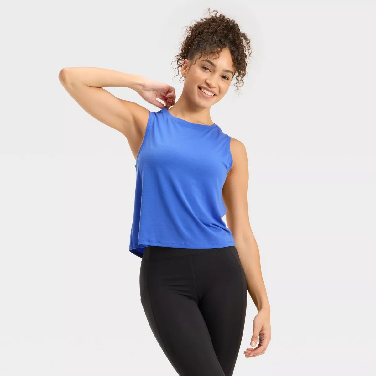 Women's Beyond Ease Muscle Tank Top - All In Motion™ Teal Green M | Target