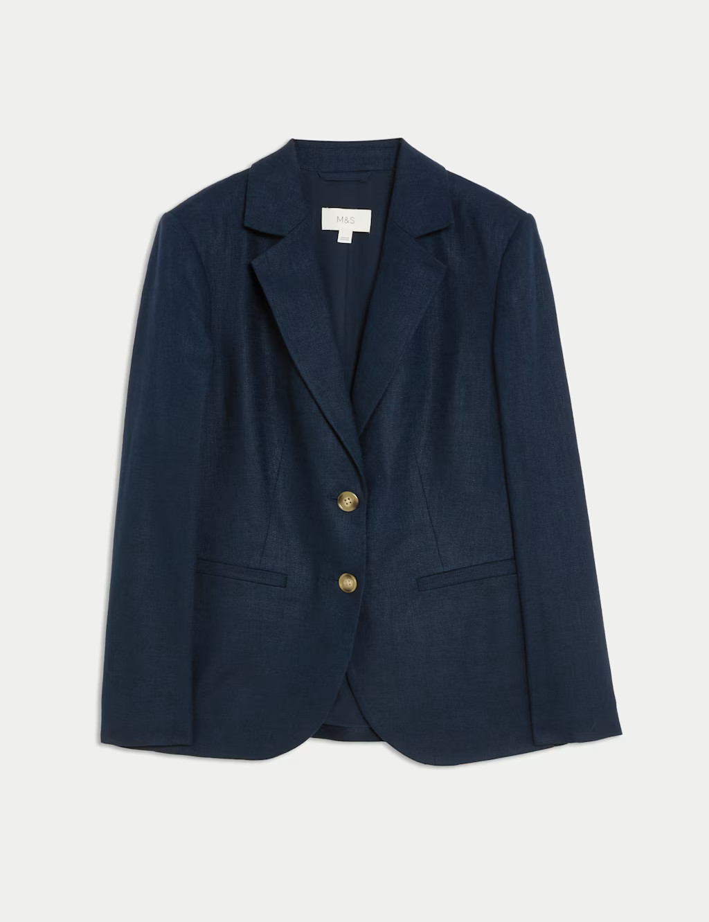 Linen Rich Single Breasted Blazer | Marks & Spencer (UK)