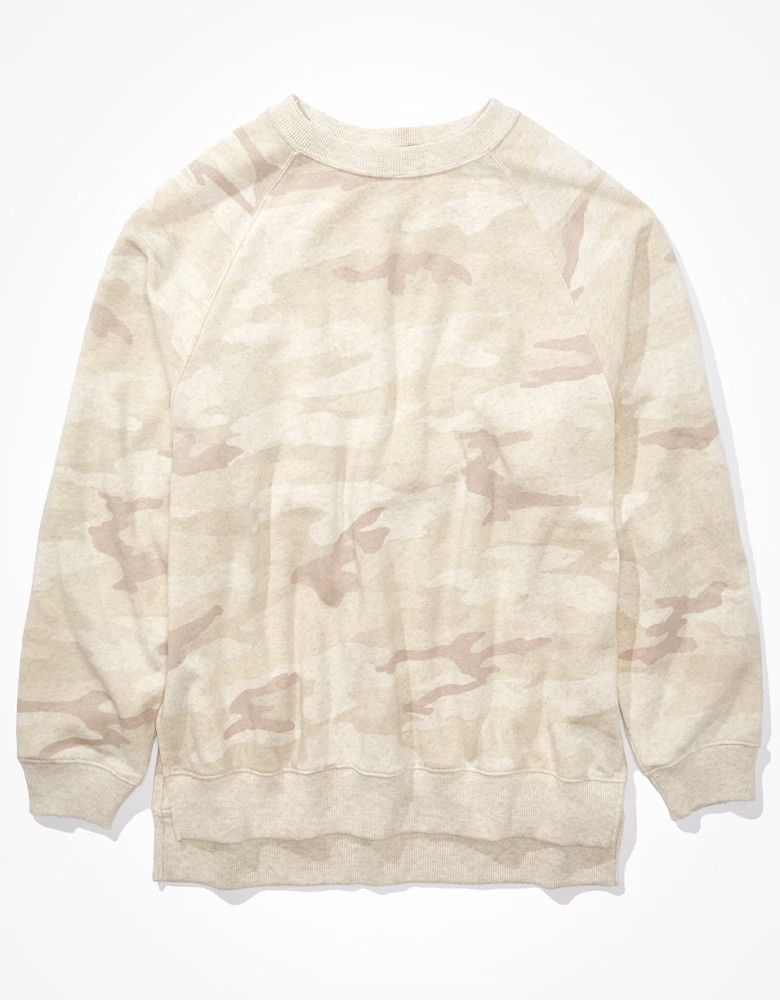 AE Forever Oversized Crew Neck Sweatshirt | American Eagle Outfitters (US & CA)