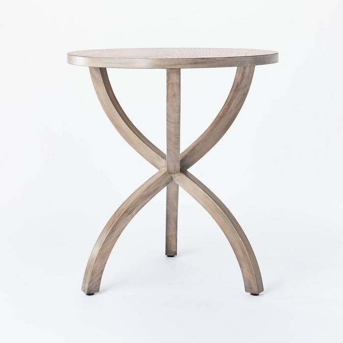 Mesa Verde Wood Curved Leg Accent Table Gray - Threshold&#8482; designed with Studio McGee | Target