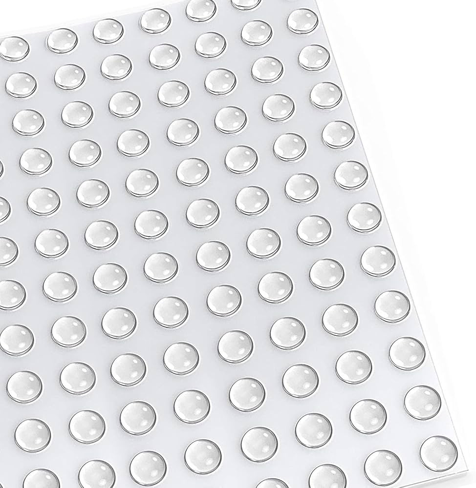 Small Door Bumpers Self-Adhesive Clear Rubber Feet Tiny Bumpons 1/4" Diameter X 1/16" Thick 100 P... | Amazon (US)