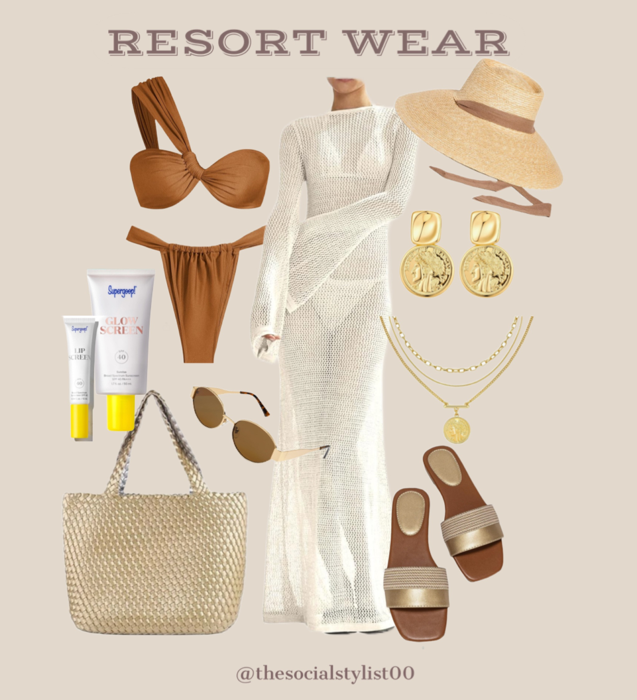 Resort Wear 

Vacation outfit, swimsuit, coverup, sandals, beach tote, beach bag, sun hat, tropical, beach outfit, beach fashion, bikini, Amazon fashion, Amazon finds 

#LTKswim #LTKstyletip #LTKMostLoved