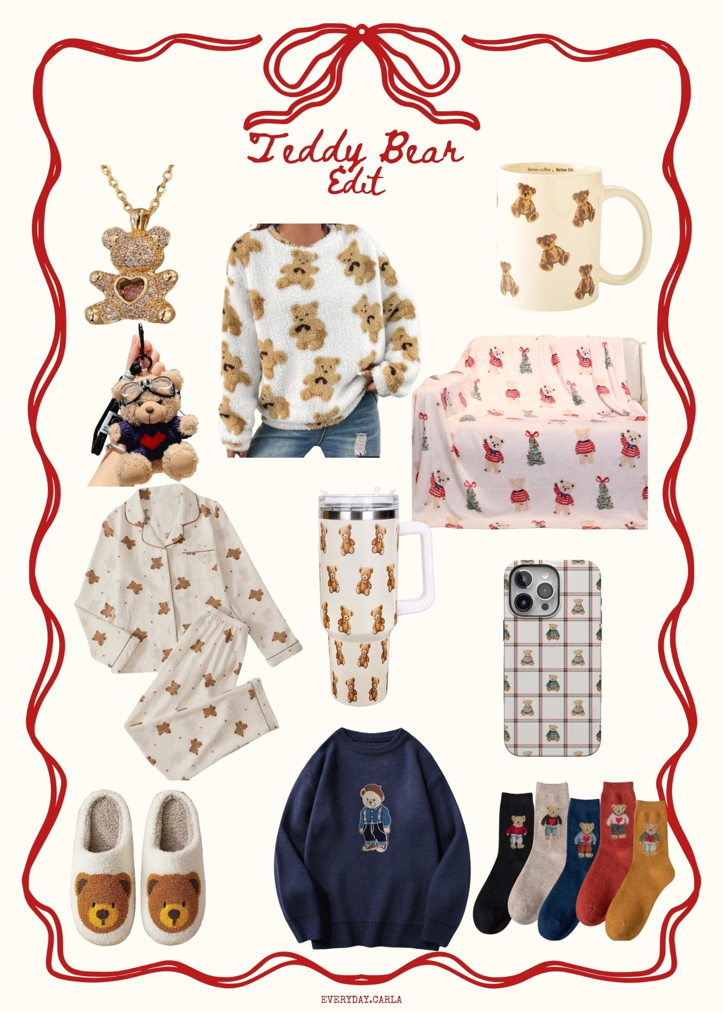 All things Teddy Bear from Amazon! Perfect if you love the Teddy trend or want to gift some this holiday season! I love it all! 

I have the Teddy Bear mug and I just ordered the phone case and blanket!! 
So cute and cozy this season 🐻 🎄

#LTKGiftGuide #LTKFindsUnder50 #LTKHoliday
