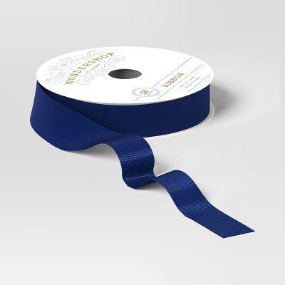 Cozy Christmas Premium Ribbon Dark Blue - Wondershop™ | Target