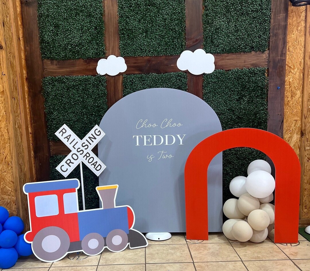 Yard Cards Decor, Lawn Decor, UV Printed, Coroplast Cutouts Party Decorations: Custom Name Train ... | Etsy (US)