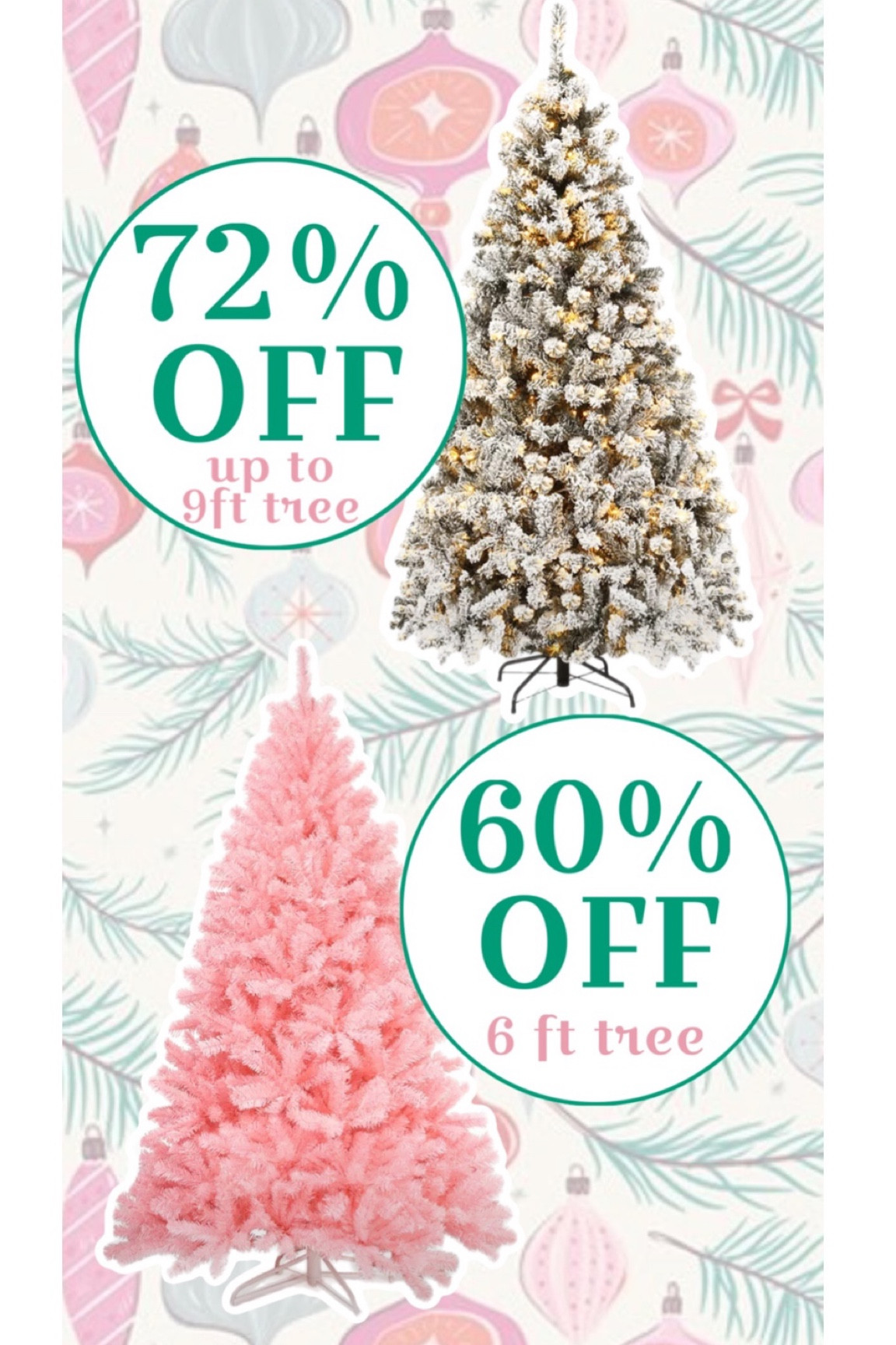 Y’all. HUGE deals on these two trees!!

Pre-lit & flocked & up to 9ft (72% off)

Pink tree is 60% off!

#LTKHoliday #LTKHolidaySale #LTKsalealert