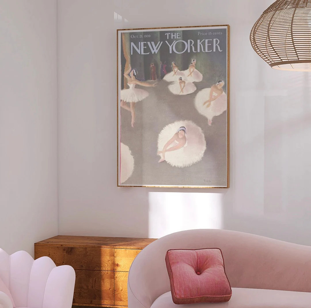 Ballet Art Print Vintage the New Yorker Ballerina Cover Art - Etsy | Etsy (US)