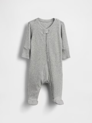 Baby First Favorites TinyRib Footed One-Piece | Gap (US)
