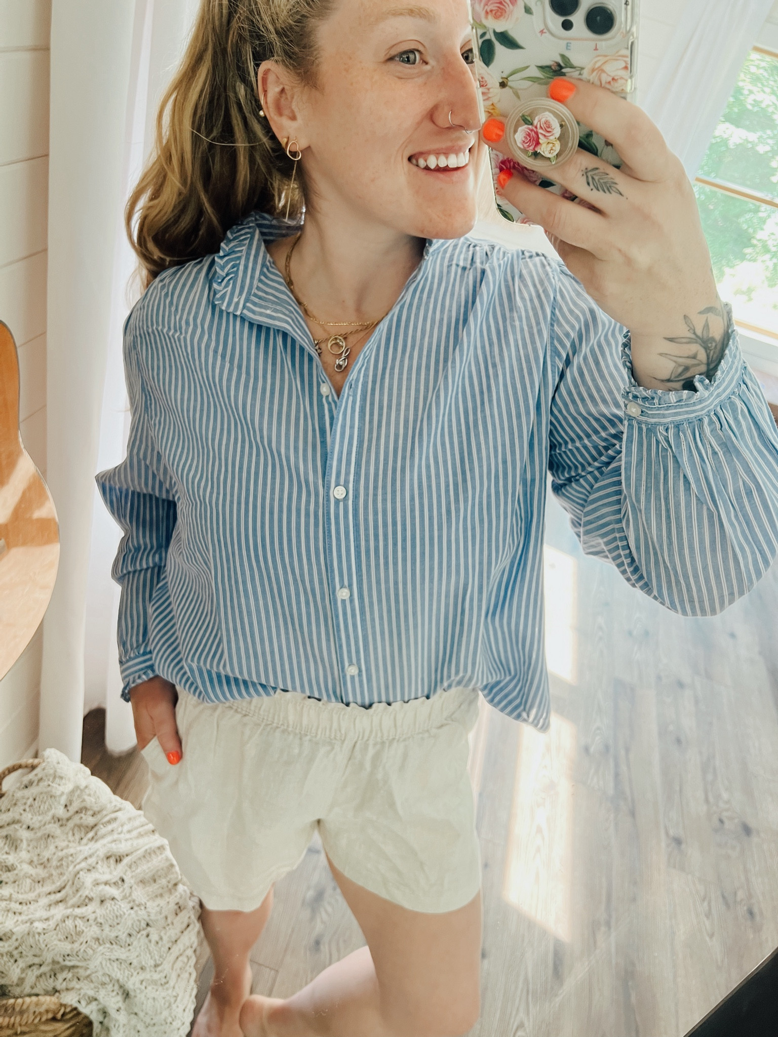 Linen shorts and button down top from H&M

#LTKSeasonal #LTKStyleTip #LTKFindsUnder50