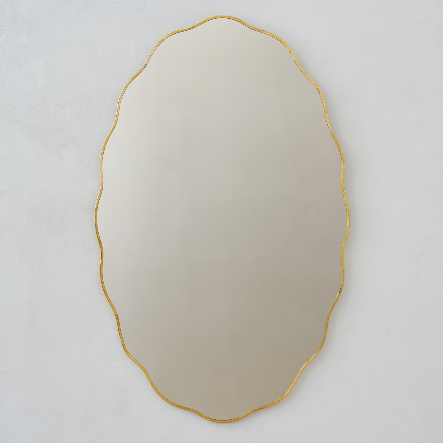 Jane Brass Scalloped Framed Mirror | Magnolia