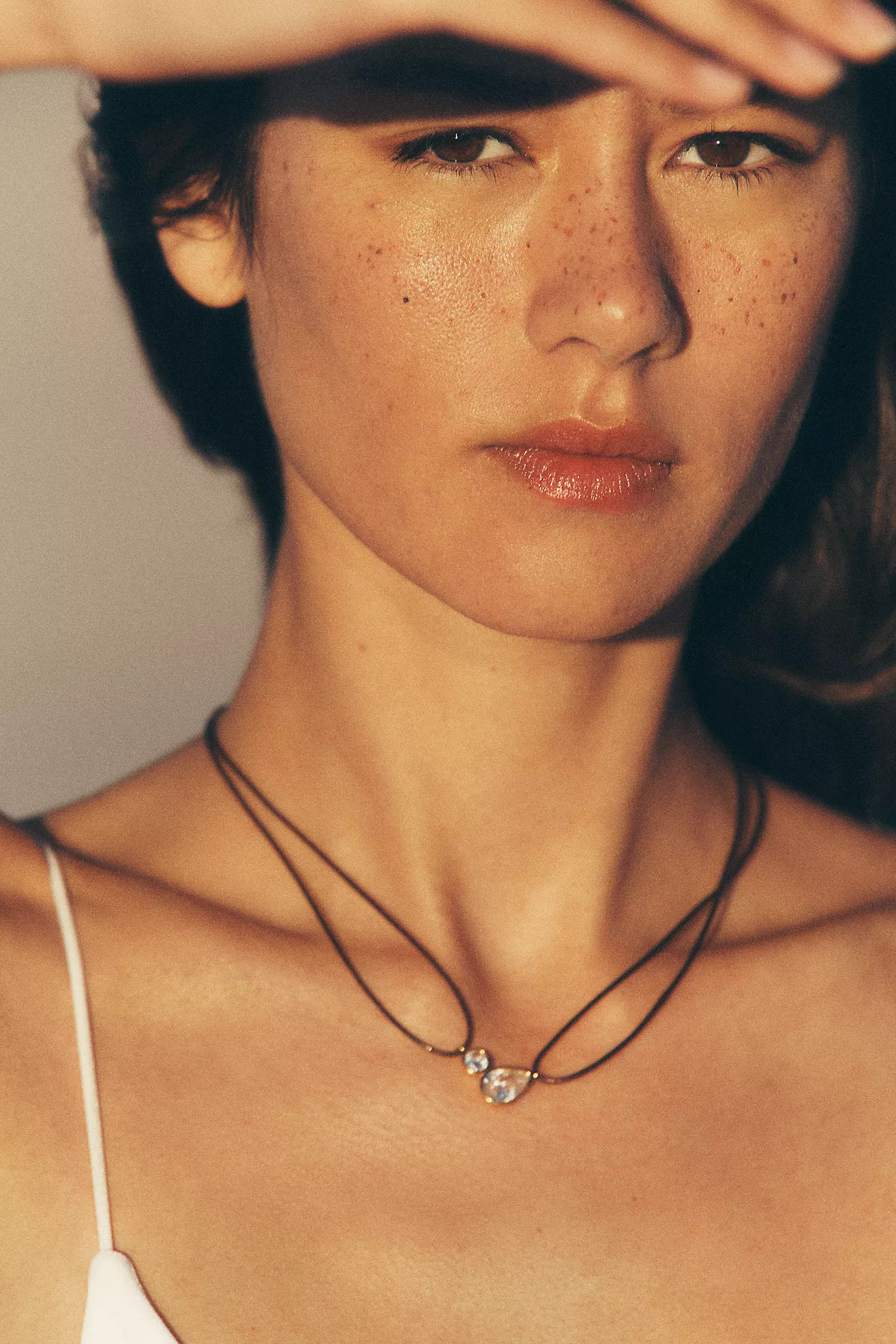 Corded Crystal Pendant Necklace | Anthropologie (US)