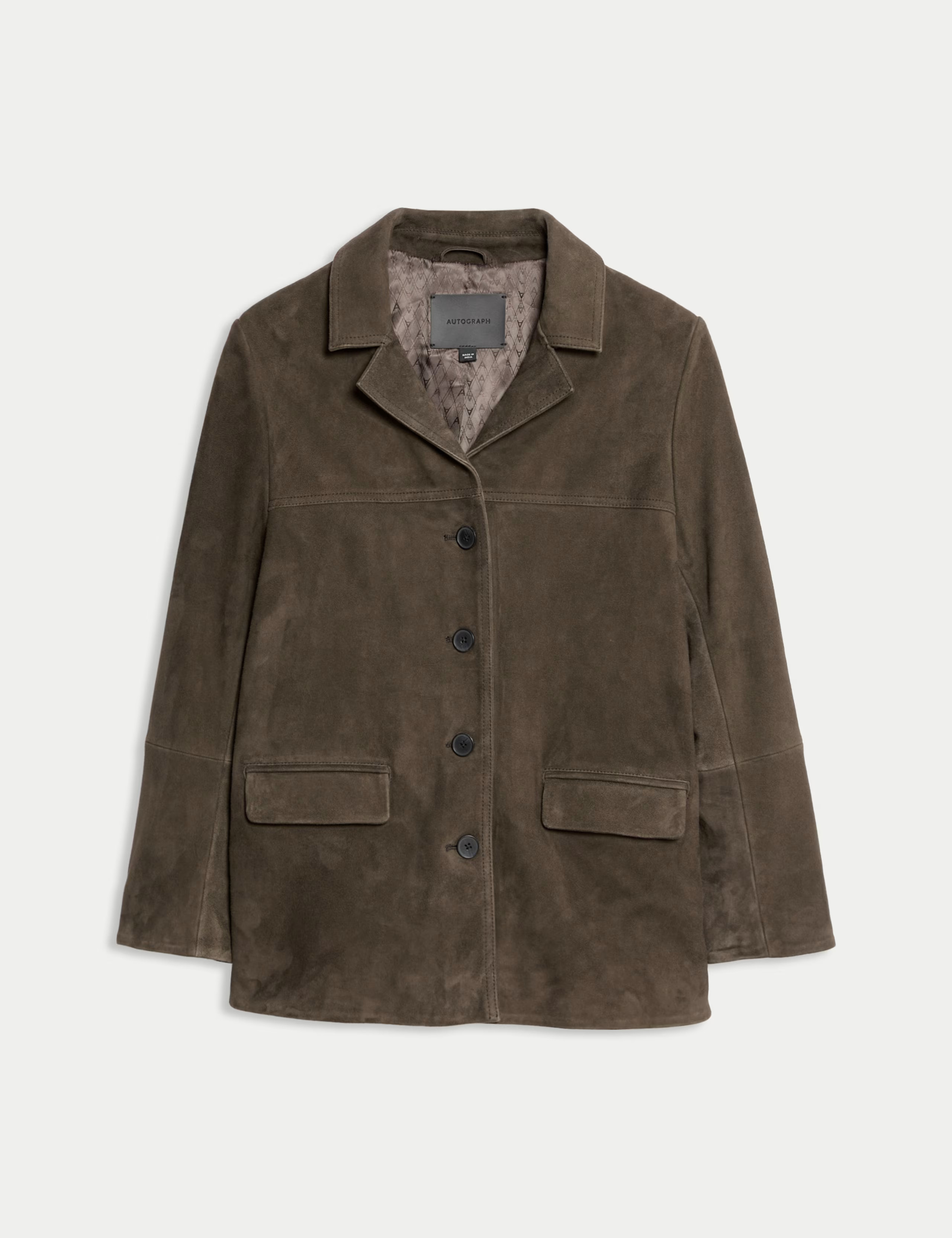 Suede Blazer | Autograph | M&S | Marks & Spencer (UK)