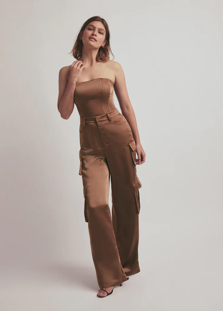 THE SATIN CARGO PANT | Favorite Daughter