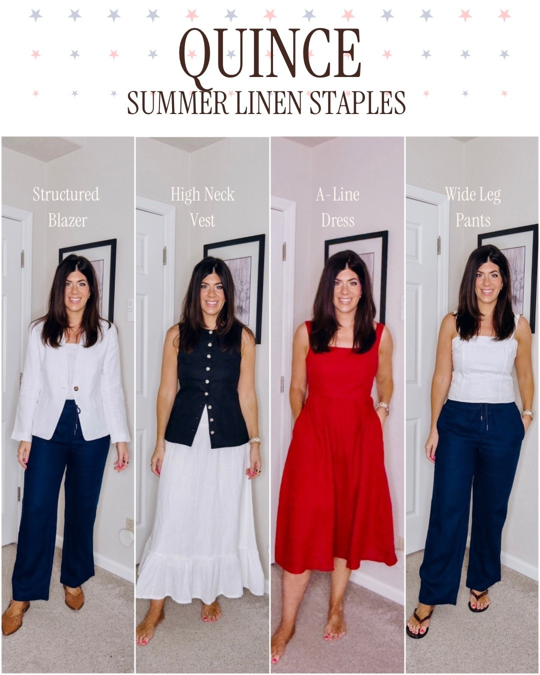 Easy summer staples from @quince Love the ease of the linen vest paired with the lightweight crinkle skirt. Wear to work or weekend!#quincepartner

#LTKOver40 #LTKMidsize #LTKTall