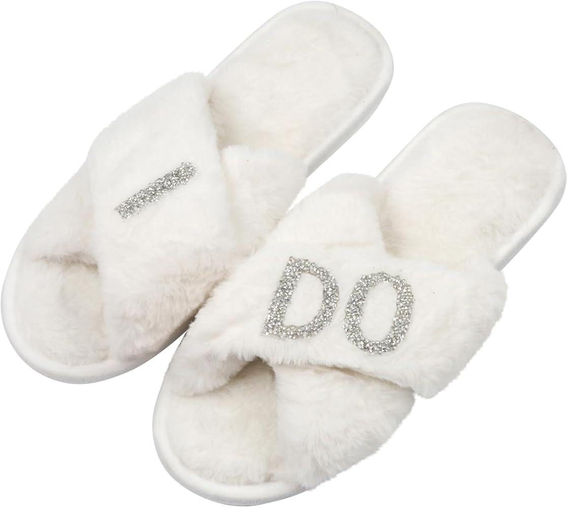 Bride Slippers - Bride Gifts for Bridal Shower, Bachelorette Party, Engagement Party, Wedding Day... | Amazon (US)