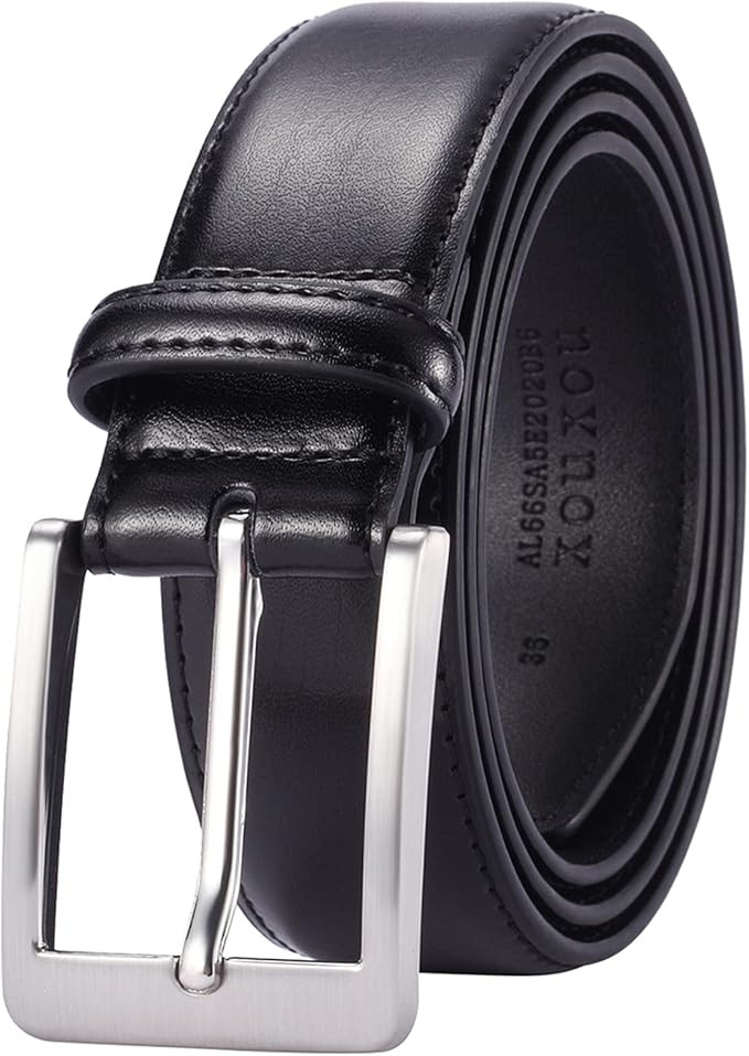 XOUXOU Men's Casual Leather Jeans Belts Classic Work Business Dress Belt with Prong Buckle for Me... | Amazon (US)