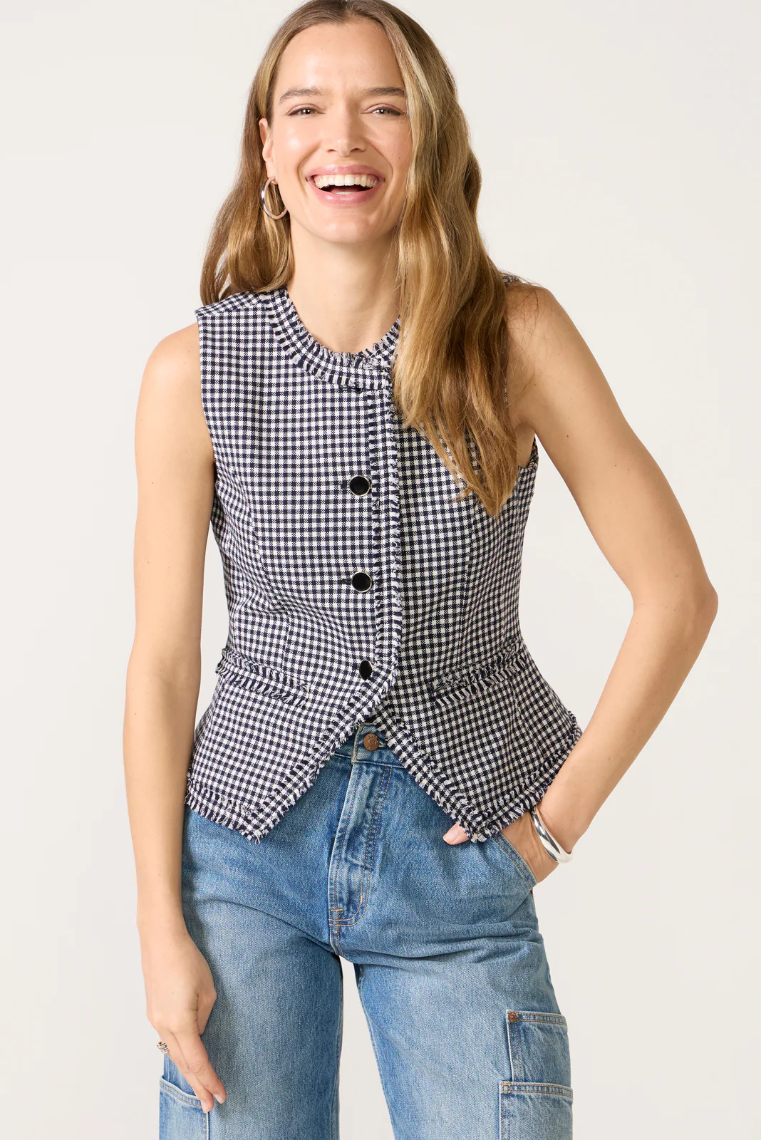 Fray Edge Vest | Evereve