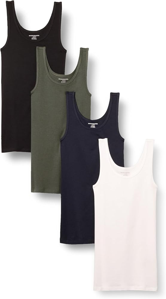 Amazon Essentials Women's Slim-Fit Tank, Pack of 4 | Amazon (US)