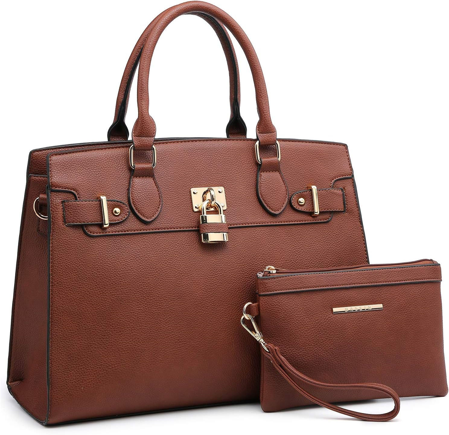 Dasein Women Handbags and Purses Ladies Shoulder Bag Top Handle Satchel Tote Work Bag with Matching Clutch | Amazon (US)