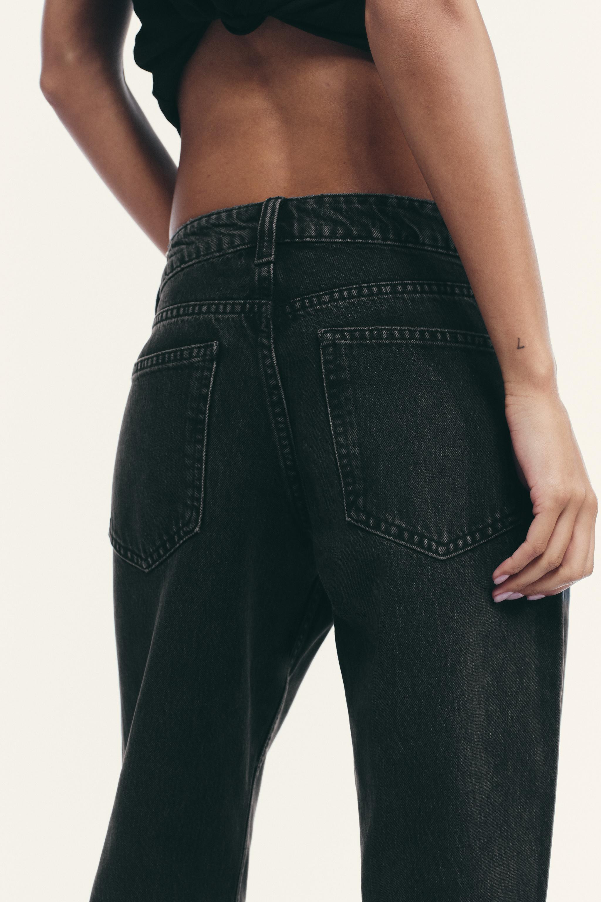 TRF WIDE-LEG LOW-RISE JEANS | Zara UK