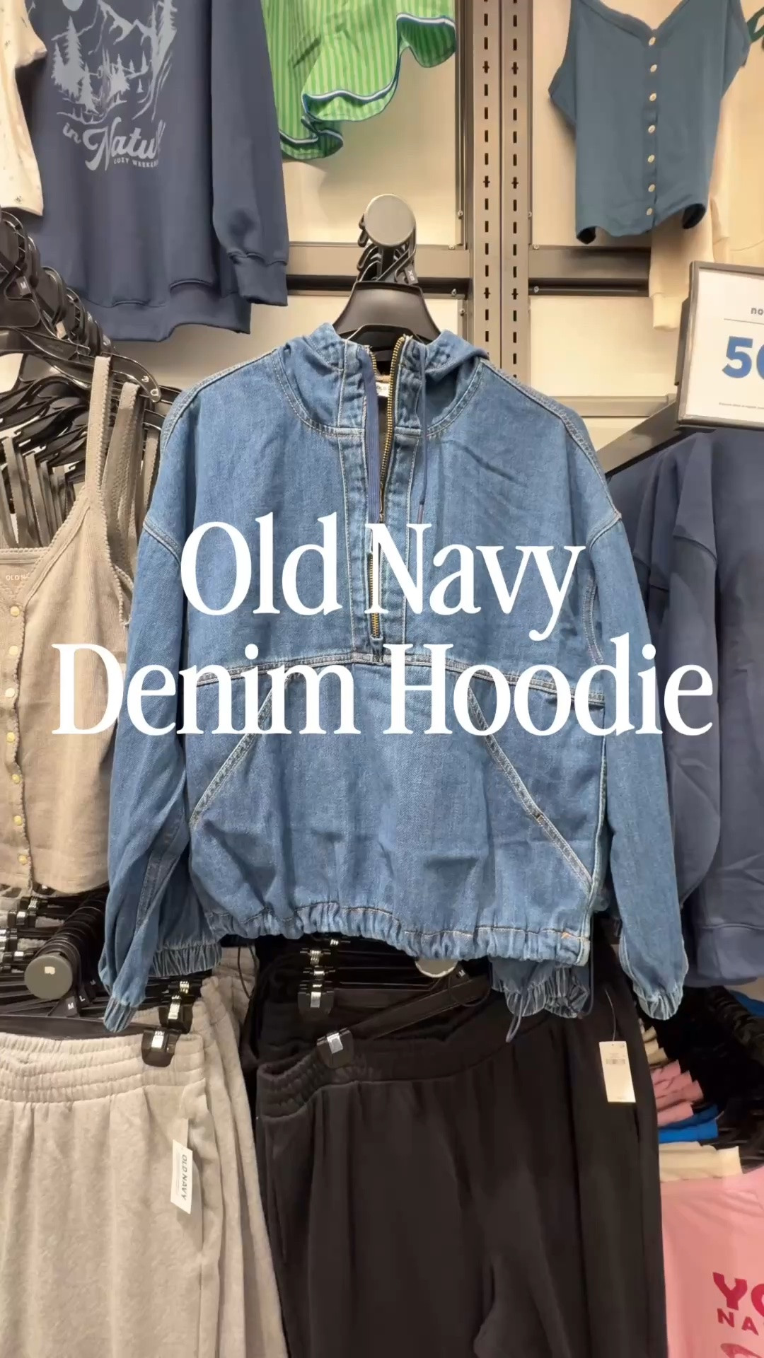 I hesitated to post because it’s constantly going in and out of stock!! As of now there are 3 sizes so hurry!!🤣 I’ve been eyeing up stock for a week now. 
It’s just too cute that I have to share! I love that it has a cinched hem and a hoodie plus denim combo is👌
Keep checking back if it’s out of stock. 
On sale today too!

#LTKSaleAlert #LTKSeasonal