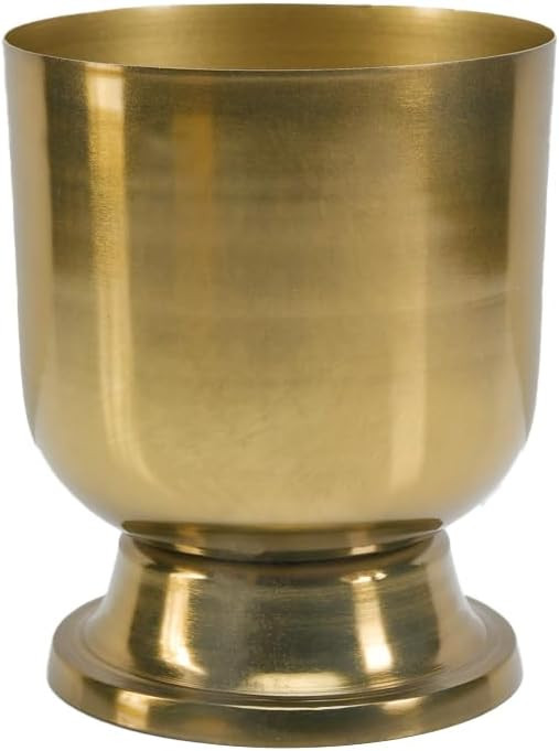 Serene Spaces Living 6.5" Kanchan Pedestal Urn Vase, Gold Metal Vases for Centerpieces, Home Deco... | Amazon (US)