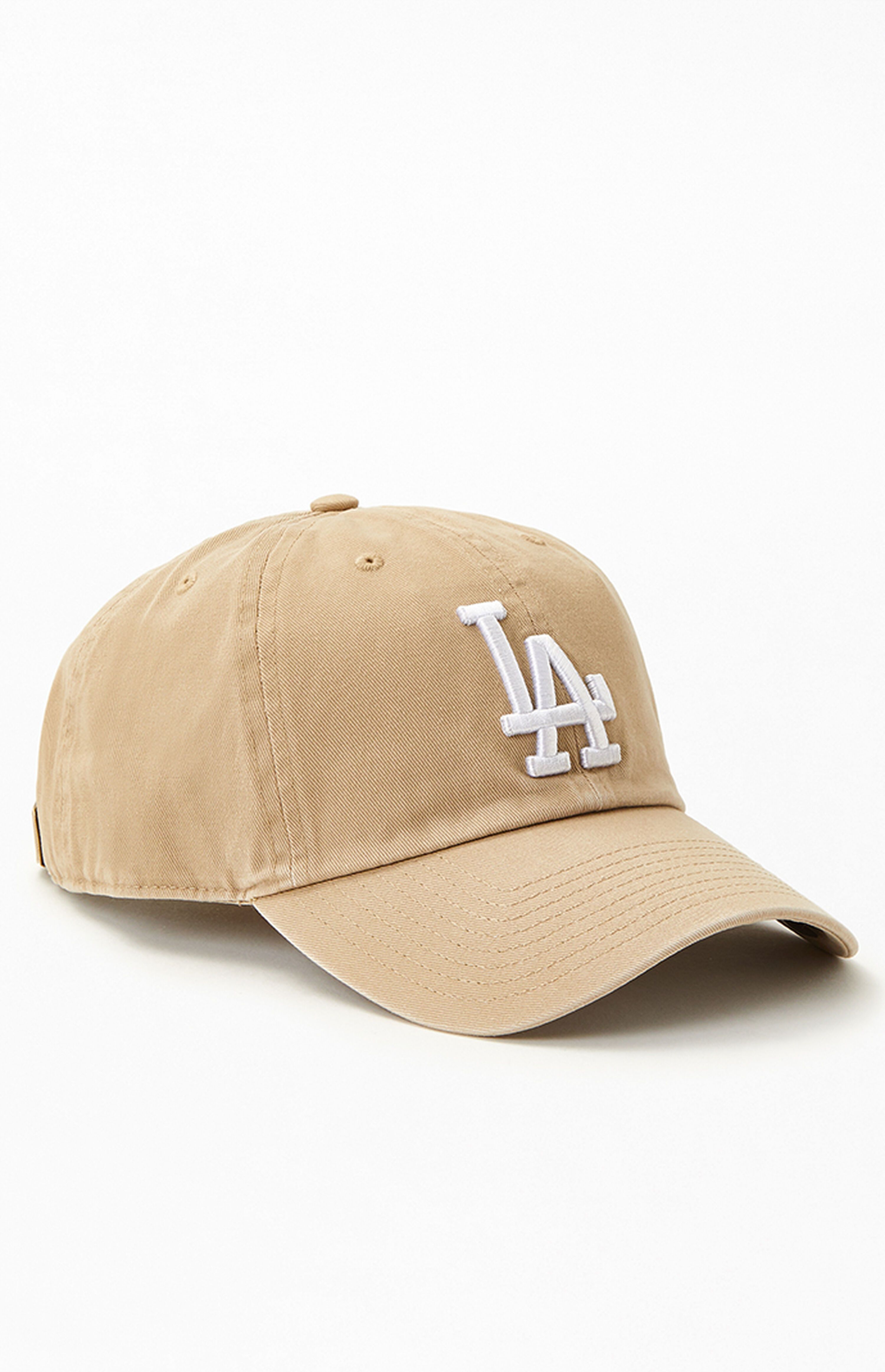 47 Brand Khaki Dodgers Clean Up Strapback Dad Hat | PacSun | PacSun