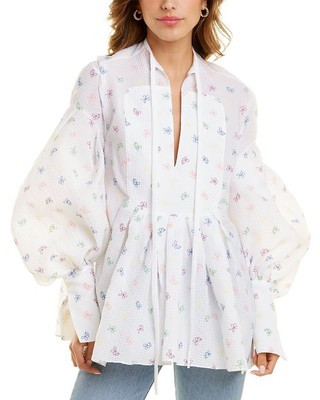 Rosie Assoulin Swashbuckler Top Women's White Xs  | eBay | eBay US