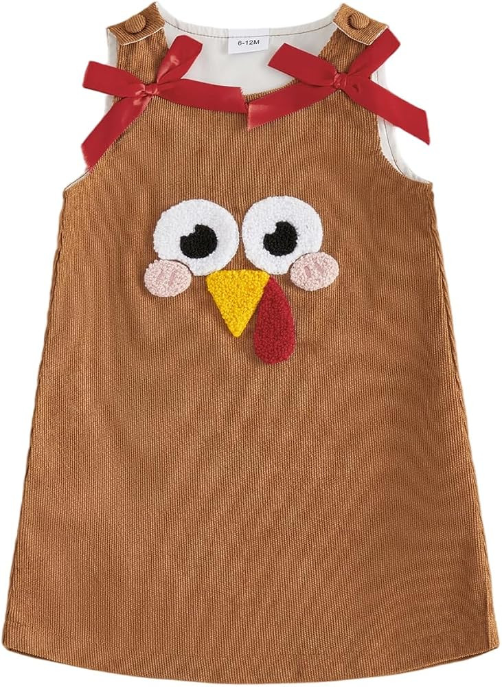 Rtnnsbbfcm Toddler Baby Girl Christmas Outfit Merry Santa A-line Dress | Amazon (US)