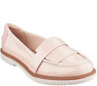 "As Is" Clarks Patent Loafer w/Kiltie Detail-Raisie Theresa | QVC