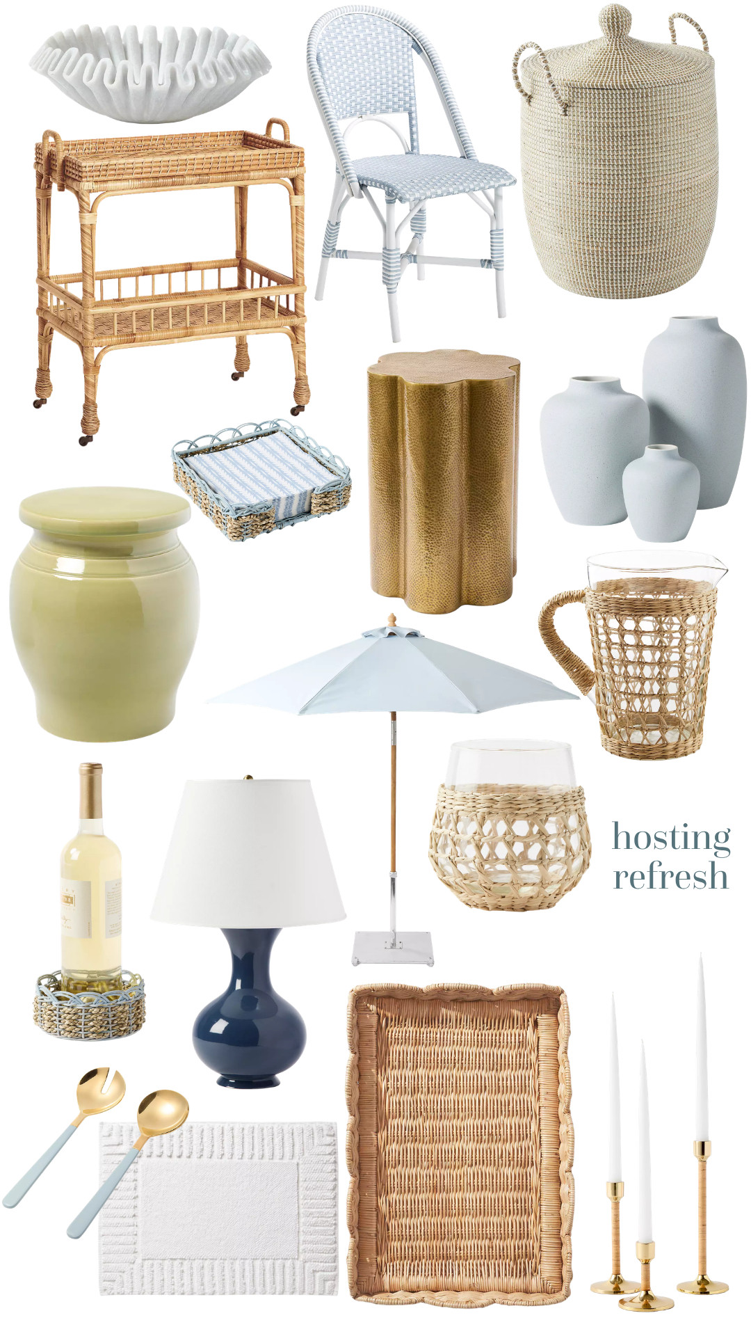 a little last-minute hosting refresh before labor day guests arrive 🤍 easy updates for the guest room, bar cart, patio and all the spaces everyone will gather. linked all of my favorites here! 

 #LTKHome