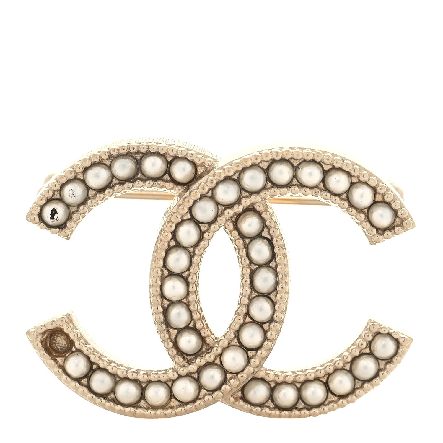 CHANEL Pearl CC Brooch Gold | FASHIONPHILE | Fashionphile