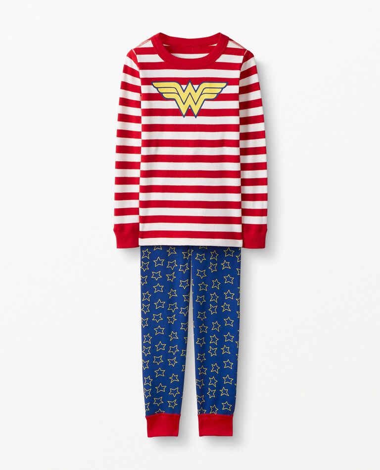 DC Wonder Woman Long John Pajamas | Hanna Andersson